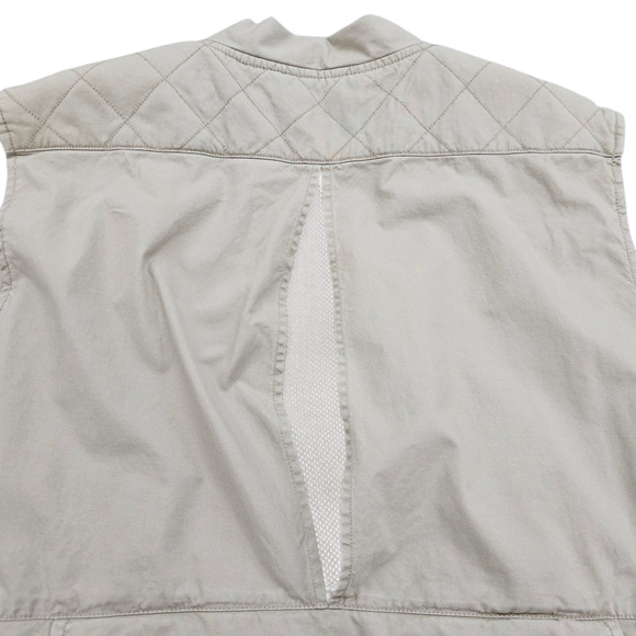 Vintage Woolrich John and Bros. Vest Mens Large Tan Fly Fishing Hunting Vented - Picture 6 of 16